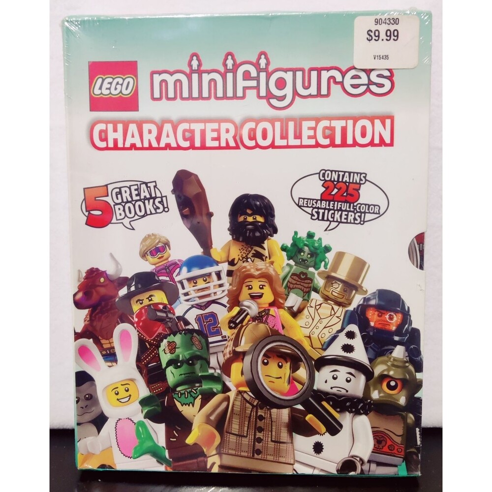 Lego Minifigures Character Collection Encyclopedia - 5 Books and 225 Stickers